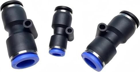 1pcs PG Pneumatic Quick Connector Air PU Pipe inch 5/32 1/4 "5/16" 3/8 1/2 Variable Diameter English Conversion Metric 6 8 10 12mm ﻿(PG 12mm-1l4) in Saudi Arabia