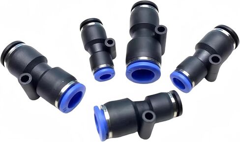1pcs PG Pneumatic Quick Connector Air PU Pipe inch 5/32 1/4 "5/16" 3/8 1/2 Variable Diameter English Conversion Metric 6 8 10 12mm ﻿(PG 12mm-1l4) in Saudi Arabia