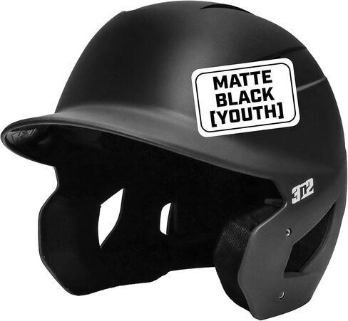 3N2 Pro Clutch Baseball Helmet - Ventilated High-Impact Shell, Moisture-Wicking Padding - Matte (Black, Red, Navy, Blue or White) - Youth in Kuwait