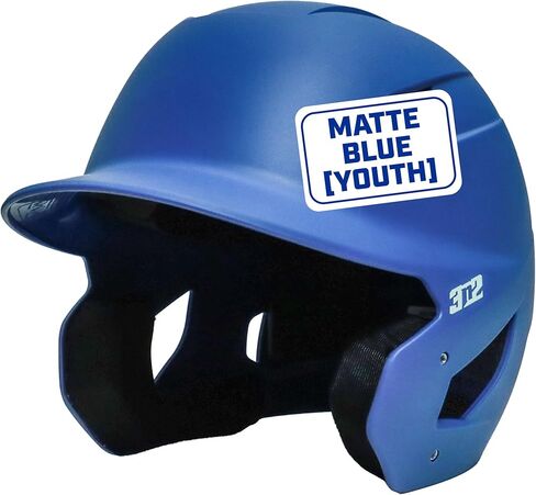3N2 Pro Clutch Baseball Helmet - Ventilated High-Impact Shell, Moisture-Wicking Padding - Matte (Black, Red, Navy, Blue or White) - Youth in Saudi Arabia