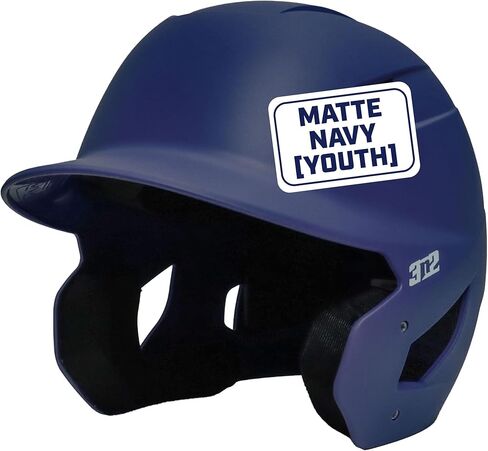 3N2 Pro Clutch Baseball Helmet - Ventilated High-Impact Shell, Moisture-Wicking Padding - Matte (Black, Red, Navy, Blue or White) - Youth in Saudi Arabia