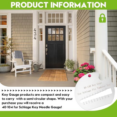 40-104 for Schlage Key Needle Gauge, Professional Measuring Tool, Compatible with Schlake Key Series, Accurate Needle Measurement (1 -Pack) in Kuwait