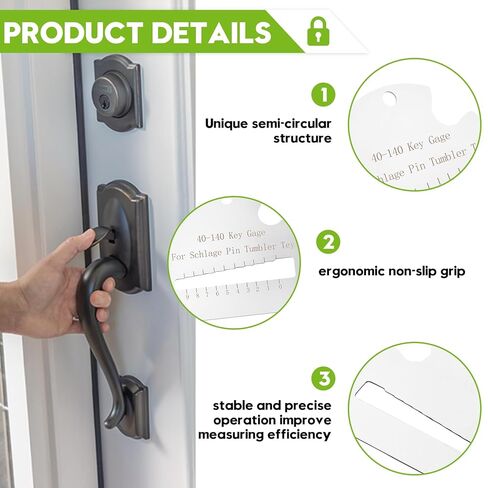 40-104 for Schlage Key Needle Gauge, Professional Measuring Tool, Compatible with Schlake Key Series, Accurate Needle Measurement (1 -Pack) in Kuwait