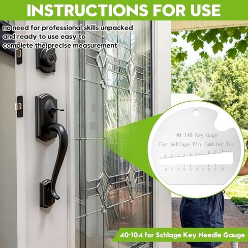 40-104 for Schlage Key Needle Gauge, Professional Measuring Tool, Compatible with Schlake Key Series, Accurate Needle Measurement (1 -Pack) in Kuwait