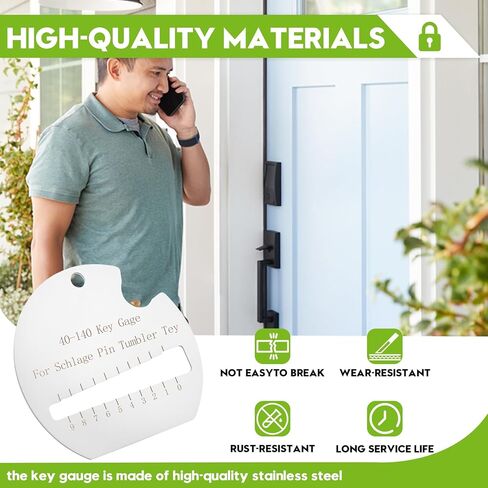 40-104 for Schlage Key Needle Gauge, Professional Measuring Tool, Compatible with Schlake Key Series, Accurate Needle Measurement (1 -Pack) in Kuwait