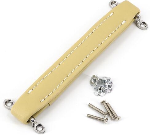 مقبض مكبر صوت الجيتار بمقابض AMP جلدية ذات طراز عتيق مع ملحقات لاستبدال مكبرات صوت الجيتار (برتقالي) in Kuwait