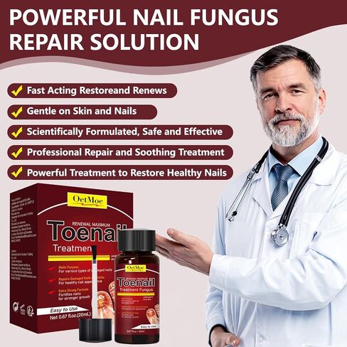 Toenail Fungus Treatment Extra Strength, Nail Fungus Treatment for Yellow, Thick, Discolored, Broken Nails, Ultimate Fungal Nail Repair, Make Nails Look Healthier Stronger, 2 Bottles in Saudi Arabia