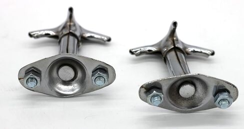 Hood Latch Hook Set (2) Chrome Steel Compatible with Daihatsu F20 in Saudi Arabia