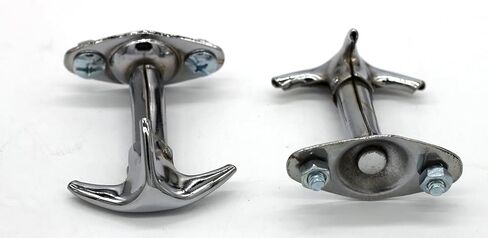 Hood Latch Hook Set (2) Chrome Steel Compatible with Daihatsu F20 in Saudi Arabia