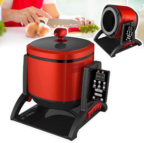 2200W Commercial Food Processor - 6L Automatic Cooking Machine with 360° Rotation, 150° Tilt, 3D Heating, 7 Adjustable Power Levels for Frying, Stir-Frying, and Simmering in Saudi Arabia