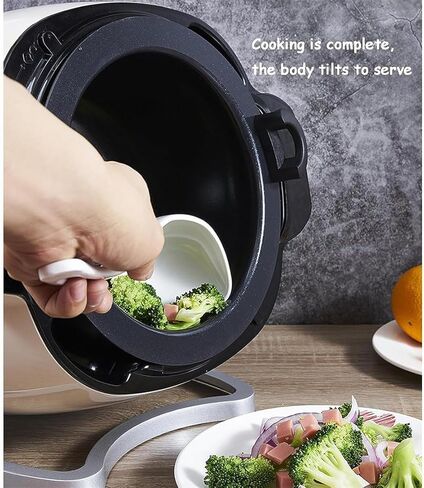 Automatic Cooking Machine, 6L Drum Type Commercial Food Processor, 3D All-Round Heating, Adjustment 3 Gears Firepower and Pot Body, One-Click Smart Start in Saudi Arabia