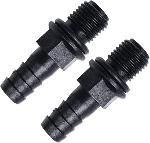 599065 صمام فحص بديل متوافق مع صمام فحص Little Giant CV-10، 1/4 بوصة MNPT × 3/8 بوصة شائكة - لـ VCC، CCM، VCMA، VCL-14/24 (2) in Saudi Arabia