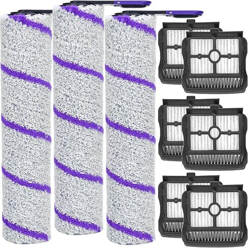 S20 Pro Replacement Accessories Compatible with Narwal S20 Pro Wet Dry Vacuum Cleaner (3 Brush Rollers & 6 HEPA Filters) in Saudi Arabia