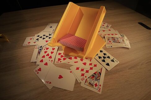 Manual 4 Deck Rotating Revolving Playing Card Tray, Card Holder in Saudi Arabia