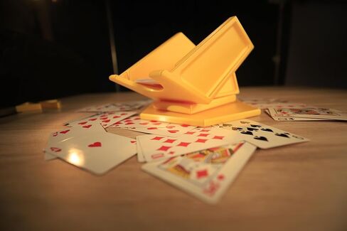 Manual 4 Deck Rotating Revolving Playing Card Tray, Card Holder in Saudi Arabia