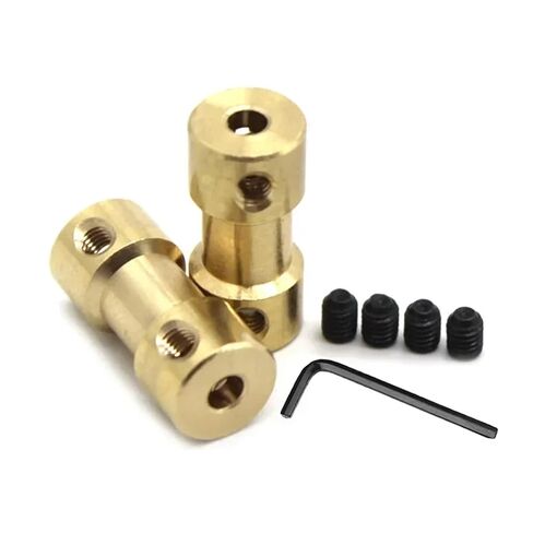 1PC Brass Rigid Motor Shaft Coupling Coupler Motor Transmission Joint Connector Sleeve Adapter(2mm to 5mm) in Saudi Arabia