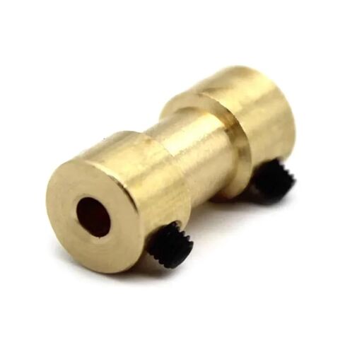 1PC Brass Rigid Motor Shaft Coupling Coupler Motor Transmission Joint Connector Sleeve Adapter(2mm to 5mm) in Saudi Arabia