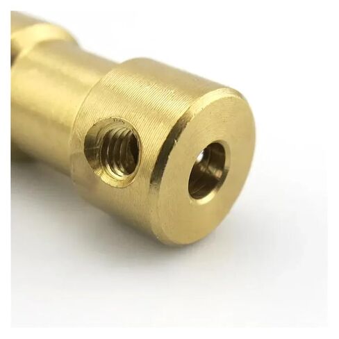 1PC Brass Rigid Motor Shaft Coupling Coupler Motor Transmission Joint Connector Sleeve Adapter(2mm to 5mm) in Saudi Arabia