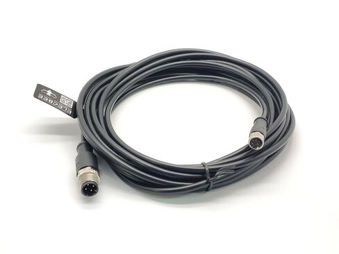 موصل كابل M12 M12 4 Pin A Code ذكر إلى M8 أنثى التوصيل A Code AWG22 كابل قولبة مستقيم مزدوج الأطراف ذكر إلى أنثى مقاوم للماء مستشعر الطيران موصل كابل PVC الكهربائي in Saudi Arabia