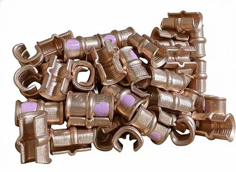 صنبور نحاسي 10 عبوات (وردي) YC2L12 - صنبور نحاس C #4/#4-10 صنابير كهربائية (لون القالب وردي) in Kuwait