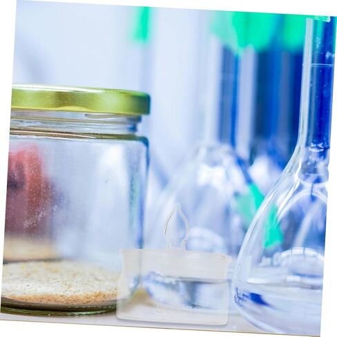 2 Pieces Glass Experiment Weighing Bottles with Lids Low-form 50x30mm Borosilicate Glass Laboratory Weighing Jars for Sample Measurement and Lab Use in Kuwait