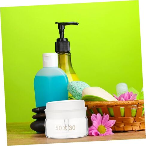 2 Pieces Glass Experiment Weighing Bottles with Lids Low-form 50x30mm Borosilicate Glass Laboratory Weighing Jars for Sample Measurement and Lab Use in Kuwait