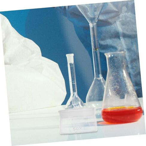 2 Pieces Glass Experiment Weighing Bottles with Lids Low-form 50x30mm Borosilicate Glass Laboratory Weighing Jars for Sample Measurement and Lab Use in Kuwait