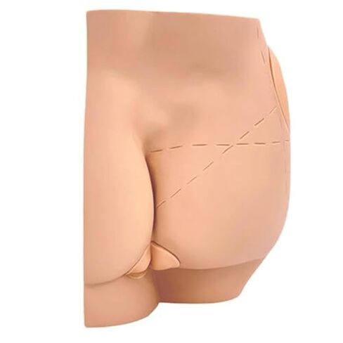 Human Buttock Muscle Injection, Silicone Reusable Human Skin Suture with Detachable Skin, Used for Nurse Practice in Saudi Arabia