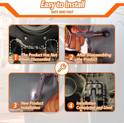 4 قطعة WH03X29516 غسالة ممتص الصدمات متوافق مع غسالة GE استبدال PD00073502 PS16217190 AP6986712 EAP16217190 in Kuwait