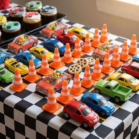36 Pack 1 Inch Orange Mini Traffic Cones.Perfect as Construction Party Favors,Durable Small Roadblock Markers for Training Scenarios and Sports Event Setups in Saudi Arabia