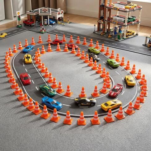 36 Pack 1 Inch Orange Mini Traffic Cones.Perfect as Construction Party Favors,Durable Small Roadblock Markers for Training Scenarios and Sports Event Setups in Saudi Arabia