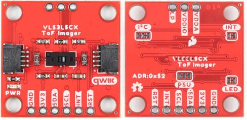 أجهزة استشعار ToF Imagers VL53L5CX ثلاثية الأبعاد لرسم خرائط الغرف تصل إلى 8 × 8 مناطق، عمليات تثبيت بسيطة للتعرف على الإيماءات واكتشاف العوائق in Kuwait