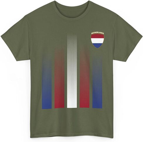Netherlands Soccer Fan T-Shirt, Retro Dutch Flag Soccer Tee, 2026 Inspired Unisex Jersey Style Shirt, Gift for Men Women in Saudi Arabia