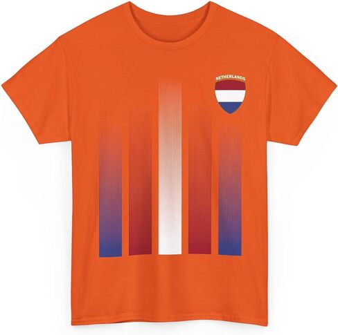 Netherlands Soccer Fan T-Shirt, Retro Dutch Flag Soccer Tee, 2026 Inspired Unisex Jersey Style Shirt, Gift for Men Women in Saudi Arabia