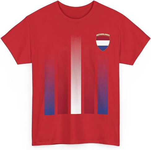 Netherlands Soccer Fan T-Shirt, Retro Dutch Flag Soccer Tee, 2026 Inspired Unisex Jersey Style Shirt, Gift for Men Women in Saudi Arabia