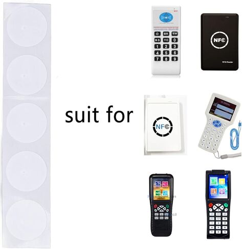 Eujgoov 50 قطعة NFC RFID ملصق علامة سبائك النحاس 504 بايت ذاكرة للتحكم في الوصول واستخدام الحرم الجامعي in Saudi Arabia