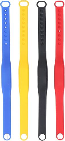 NFC Wristband Silicone Bracelet, Water Rewritable Access Control Bands 4PCS - Adjustable Size, Durable Material, Ideal for Swimming Pool and Hotel Use in Saudi Arabia