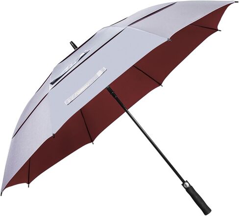 مظلة جولف LANBRELLA مظلة عصا مقاومة للرياح مظلة ثلاثية الطبقات ذات فتحات تهوية مفتوحة تلقائيًا 62 بوصة in Kuwait