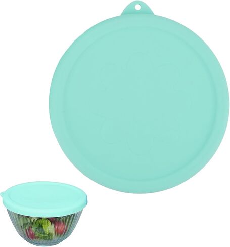 Silicone Lids Fit for Pyrex 7401-S 3 Cup Sculpted Glass Mixing Bowls, 2 Pack Small Size Silicone Covers, Dishwasher & Microwave Safe, Green (Lids Only) in Kuwait