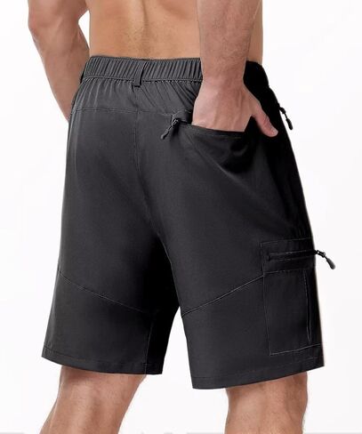 Mens Athletic Workout Sport Shorts Running Fishing Hiking Shorts with Belt Loop Summer Beach Vacasion Outfits in Saudi Arabia