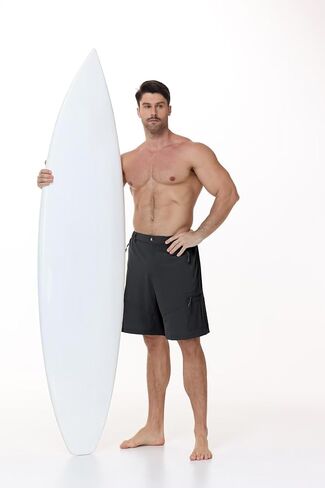 Mens Athletic Workout Sport Shorts Running Fishing Hiking Shorts with Belt Loop Summer Beach Vacasion Outfits in Saudi Arabia