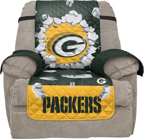 واقي أثاث Pegasus Sports NFL Green Bay Packers للجنسين Nflnfl، تصميم متفجر، أخضر داكن، كرسي استرخاء in Saudi Arabia
