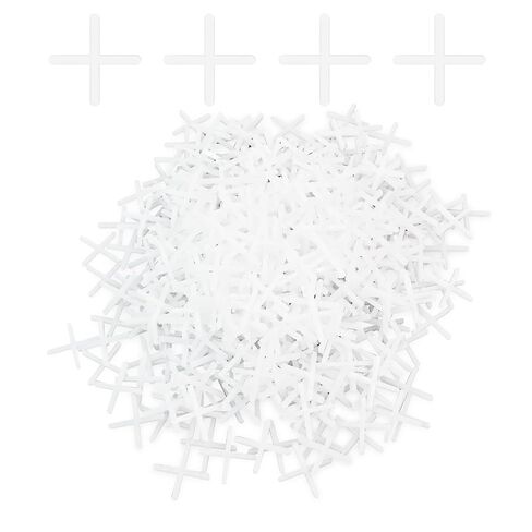 500 Pcs Tile Spacers,Plastic Tiles Shim Tiles Leveler Spacers Tile Leveling Clips for Stone,Ceramic Tile Installation (3mm 1/8 Inch White) in Saudi Arabia