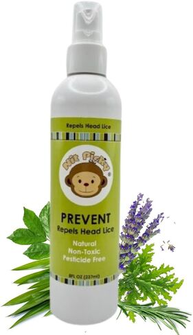 Prevent Head Lice Repellent Spray with Rosemary, Tea Tree, Lavender, Lemongrass, Citronella, Lemon Eucalyptus -Extra Strength Lice Spray for Hair & House 8 fl oz. (Pack of 1) in Saudi Arabia