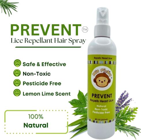 Prevent Head Lice Repellent Spray with Rosemary, Tea Tree, Lavender, Lemongrass, Citronella, Lemon Eucalyptus -Extra Strength Lice Spray for Hair & House 8 fl oz. (Pack of 1) in Saudi Arabia