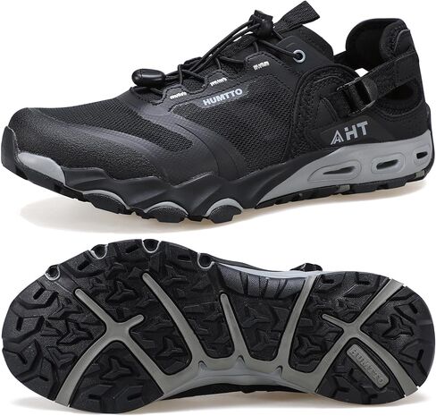 HUMTTO Men's Water & Land Shoes - Summer Quick Drying Water Shoes Hiking Sandals Outdoor Non-Slip Closed Toe Water Sandals River Aqua Shoe in Kuwait