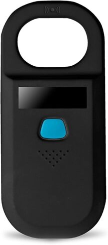 Portable OLED Display RFID ISO11784/11785 134.2Khz/125khz FDX-B Microchip Reader Scanner for Dog/Cat（White） in Kuwait