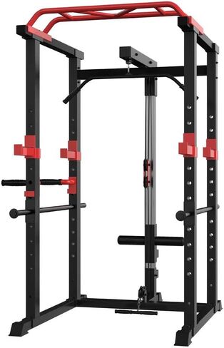 IFAST Multi-Functional Power Cage,Home Adjustable Pullup Squat Rack 1000Lbs Capacity Comprehensive Fitness Barbell Rack in Saudi Arabia