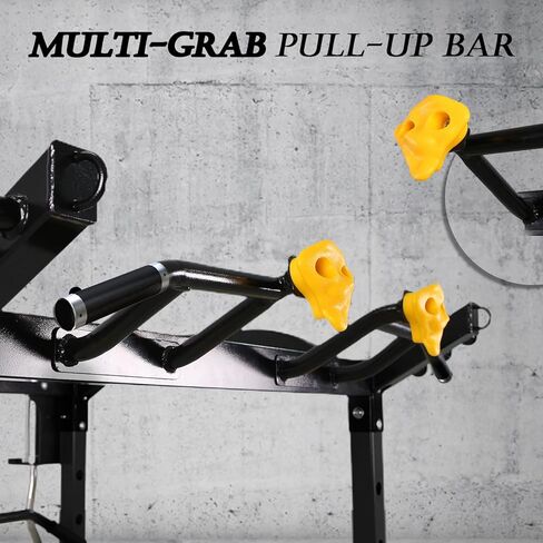 ToughFit 2024 ترقية T2 Power Cage Muti-Function Power Rack مع LAT Pulldown System Squat Rack مع الأوزان ومجموعة البار لصالة الألعاب الرياضية المنزلية مع مرفق تدريب فريد من نوعه in Kuwait