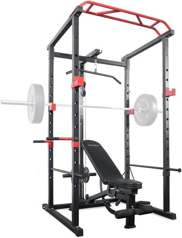IFAST Multi-Functional Power Cage,Home Adjustable Pullup Squat Rack 1000Lbs Capacity Comprehensive Fitness Barbell Rack in Saudi Arabia